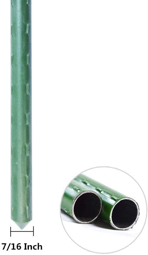 18” Wood Plant Stakes Garden Tomato Sticks Plant Stakes & Supports for Potted Plants,Comes with 1 roll Tape,Pack of 50 