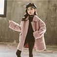 thumbnail image 3 of Vedolay Girls Jackets 2023 Fall Jackets for Kids Print Zip Up Hooded Long Sleeve Coat,Pink 12-13 Years, 3 of 5