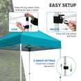 thumbnail image 5 of COOS BAY 5x5 Portable Instant Canopy Tent, Pop Up Outdoor Canopy for Beach, Sports and Camping, Turquoise, 5 of 9