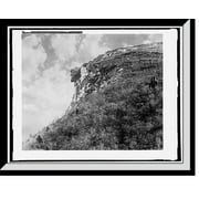 Historic Framed Print, Old Man of the Mountains [i.e. Mountain], Franconia Notch, N.H., 17-7/8" x 21-7/8"