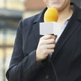 thumbnail image 4 of 3pcs Versatile Mic Flags for Interviews Presentations Square Logo Microphone Parts, 4 of 8