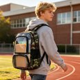 thumbnail image 4 of Clear Backpack for School 17 inch Large Heavy Duty Stadium Approved Clear Bookbag, See Through Transparent Backpacks for Travel College Work, 4 of 7