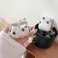 thumbnail image 4 of Compatible with AirPods Pro Clear Case,Cute Cartoon Flower Pattern Design with Floral Keychain, Soft TPU Protective Shockproof Case for AirPod Pro for Girls Women-Black, 4 of 12