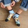thumbnail image 3 of Silaia Bluey Print Adult Socks,Ankle Athletic Running Socks,Cushioned Breathable Low Cut Sports Tab Socks for Men and Women,Moisture-Wicking Crew Socks, 3 of 7