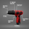 thumbnail image 4 of 12v Cordless Drill Driver Cd12-74 | 17 Settings +1 Mode Setting | 1450 Rpm,10mm Keyless Chuck | Led Light, 2-Speed Mode | 1500mah Battery, 32 Accessories | Perfect For Home & Diy Projects, 4 of 5