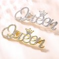 thumbnail image 2 of Tnobhg Fashion Rhinestone Queen Letter Brooch Pins for Women Luxury Crown Corsage Party Wedding Gifts Clothing Accessories, 2 of 7
