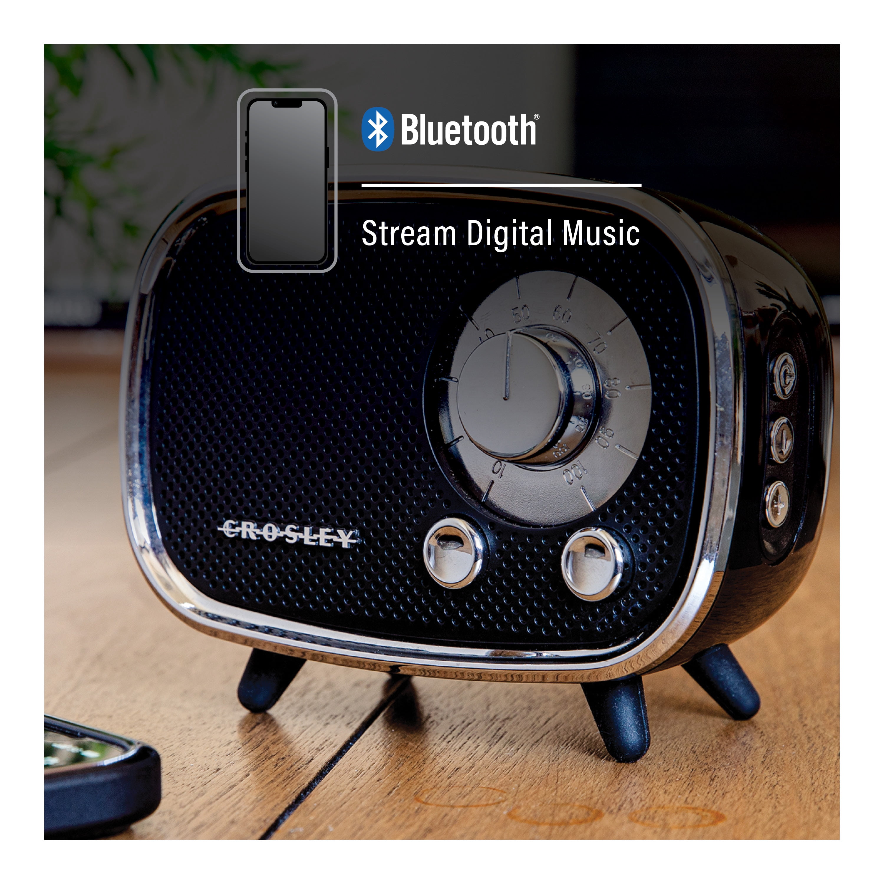 Crosley Rondo Portable Bluetooth Speaker In Black
