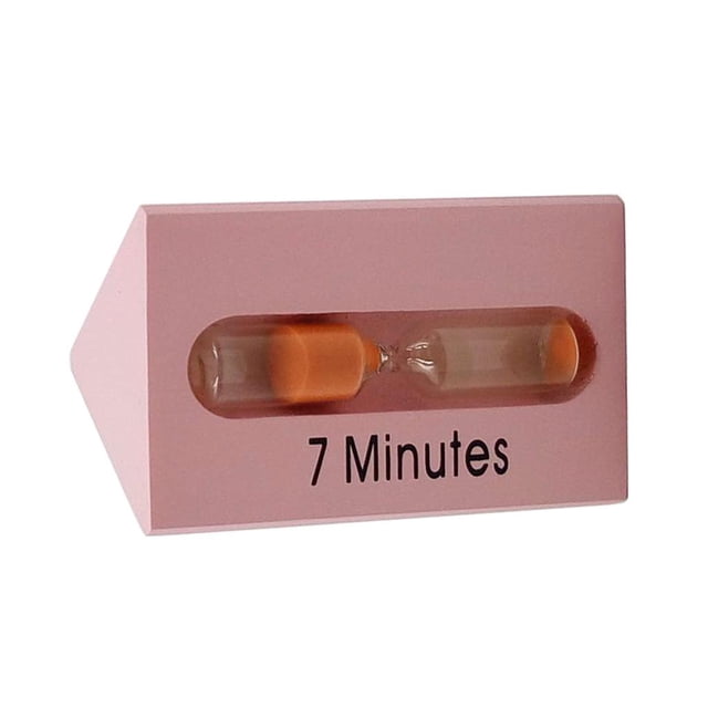 3 +5 +7 tiempo de tiempo de tiempo de Triángulo De Temporizador Cocina Cocina Decoración Rosa G-3 + 5 + 7 Mins Pink perfecl Temporizador de reloj de arena de madera