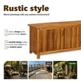 thumbnail image 4 of vidaXL 1 Piece Solid Acacia Wood Patio Storage Box for Cushions and Blankets Outdoor Garden, 4 of 11