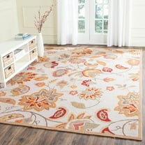 SAFAVIEH Four Seasons Kaelee Floral Area Rug, Ivory/Yellow, 8' x 10'