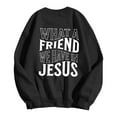 thumbnail image 5 of LIIPEE Girls Boys Hoodies Fall Winter Letter Printed Long Sleeve Round Neck Pullover Hoodless Sweatshirt Girl Stylish Casual Outings Sweatshirts,Black,3-4 Years, 5 of 7
