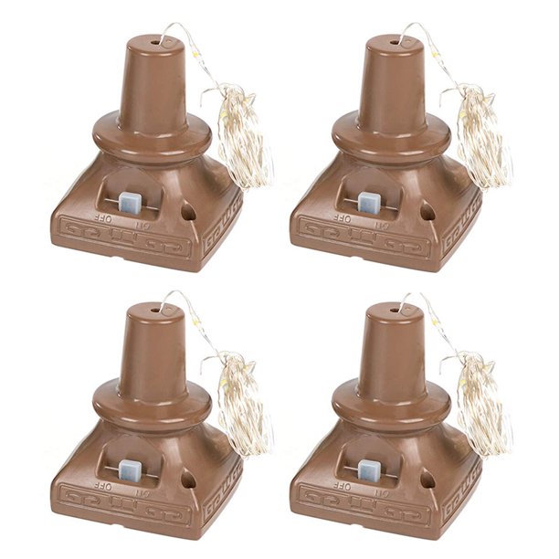 Cadena de lámpara Irfora Luz de energía solar cuadrada 1M Decoración de botella de vino Cadena de lámpara de alambre de cobre Irfora Cadena de lámpara