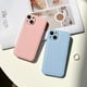 thumbnail image 5 of Funda de teléfono de silicona de cuero sintético de color sólido de lujo para iPhone 11 12 13 14 15 16 Pro MAX X XR XS SE 7 8Plus cubierta blanca, marrón y rosa, 5 of 5