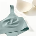 thumbnail image 3 of Women's Comfortable Sexy And Traceless Chest Gathered Without Rings Soft Support Collar Closure Anti Drop Bra, 3 of 4