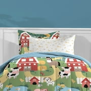 Dream Factory Barnyard Animals Full Bed in a Bag Multi, Microfiber, 100% Polyester Fill, Unisex, Child