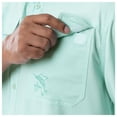 thumbnail image 4 of Guy Harvey Mens Long Sleeve Button Down Fishing Shirt Mint Green Medium, 4 of 4