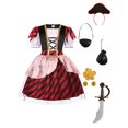 thumbnail image 6 of Halloween Pirate Costume Set for Women Adult Hollow Out Backless Design Knitted Fabric Performance Suit for Holiday Party Stage Cosplay, 6 of 7