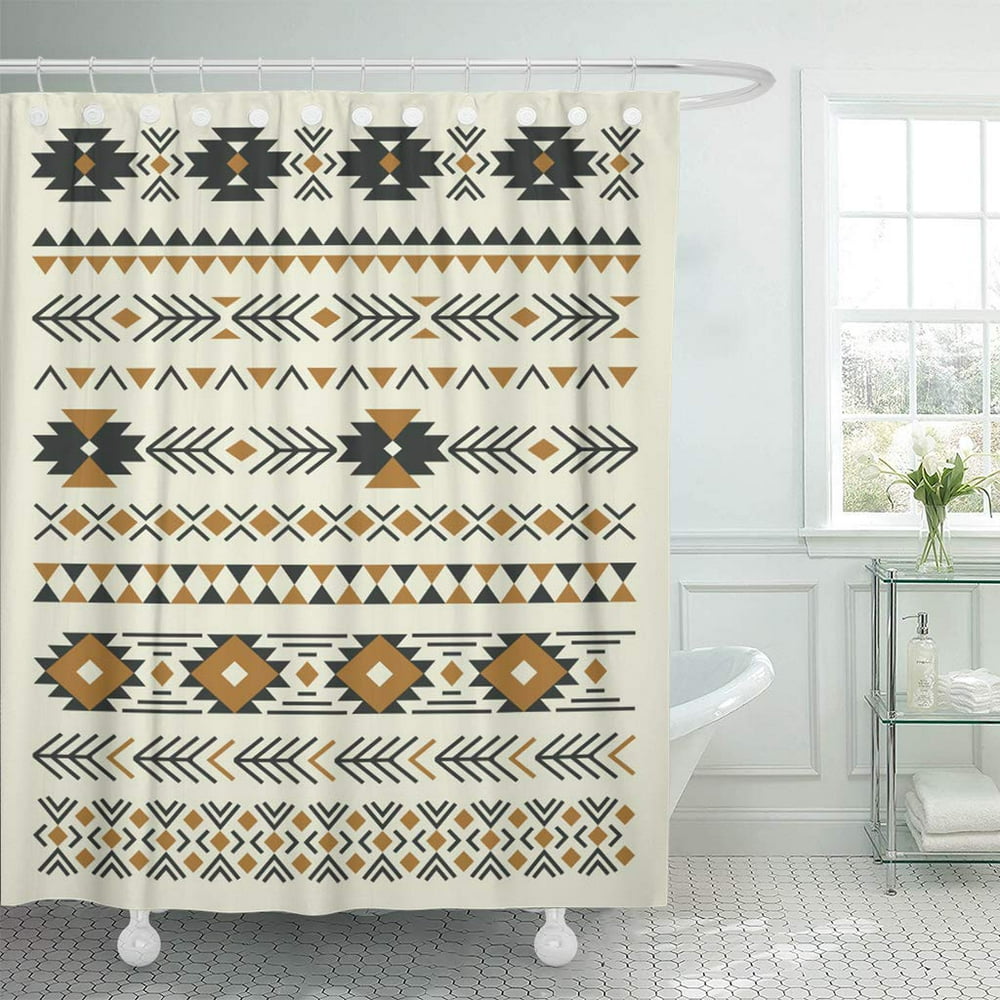 KSADK Brown Aztec Ethnic Pattern Collection Abstract Cute Mexico