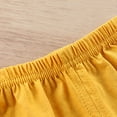 thumbnail image 4 of Tao Tao Toddler Boy Shorts Baby Boy Elastic Waist Pull On Cotton Shorts For Littler Kids Boys Girls Short Pants Summer Clothes Yellow 3-4Years, 4 of 4