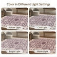 thumbnail image 7 of ODIKA 8'x10' Ultra-Soft Area Rug, Purple Ombre Round Gradient Featuring Symmetrical Petal Motifs None Washable, Bare feet friendly, Silk-Touch for Bedroom, Under Sectional, 7 of 7