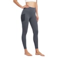 thumbnail image 4 of hlysgo Womens Leggings Yoga Pants High Elastic Waist Stretchy Pant Workout Gym Active Trousers with Pockets Dark Gray,XXXL, 4 of 4