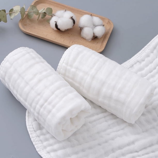 Toalla grande de gasa de algodón puro de 6 capas, toalla de baño pequeña para bebé, toalla de burbujas lavada, toalla envolvente para el vientre del bebé