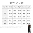 thumbnail image 3 of Women's High Waisted Wide-Leg Business Trousers - Straight-Leg Office Pants with Belt, Wine Red Size XL, 3 of 5