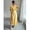 Yellow, variant on Womens Yellow Button-Front Cinched Waist A-Line Maxi Dress
