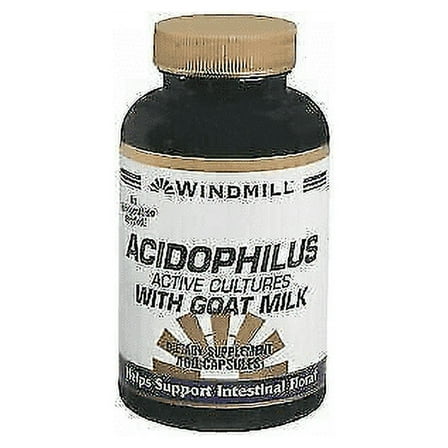 Acidophilus With Goat Milk - 100 Capsules By Windmill, 3-Pack