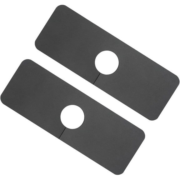 Coolmade Kitchen Sink Faucet Mats, 15in Super Absorbent Quick Drying Faucet Absorbent Mat, Sink Splash Guard for Bathroom, Kitchen Island, Durable, Easy to Clean, 2 Pack, Grey