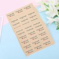 thumbnail image 4 of 120x Vintage Handmade With Love Package Label Kraft Adhesive Stickers Baking, 4 of 4