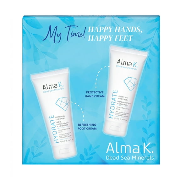Alma K Happy Hands Happy Feet Set, Hand Cream and Foot Cream Set, 2 Pc