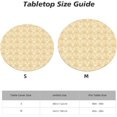 thumbnail image 2 of Round Fitted Tablecloth 44 Inch, Beautiful Beige Damask Table Cloth Round Cover Water Resistant Table Cover Kitchen Tablecloth for Kitchen Dinning Tabletop Outdoor, 2 of 8