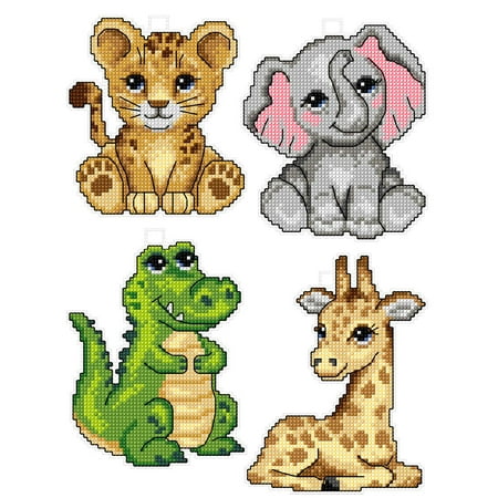 UPC: 4779055670310 | Cute Animals 121CS Counted Cross-Stitch Kit