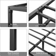 thumbnail image 3 of 16 Inch Twin Bed Frame No Box Spring Needed,Heavy Duty Metal Platform Bed Frame, 3 of 4