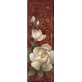 thumbnail image 2 of Vollherbst-Lane, Elaine 11x24 Black Ornate Wood Framed with Double Matting Museum Art Print Titled - Magnolia Melody II, 2 of 4