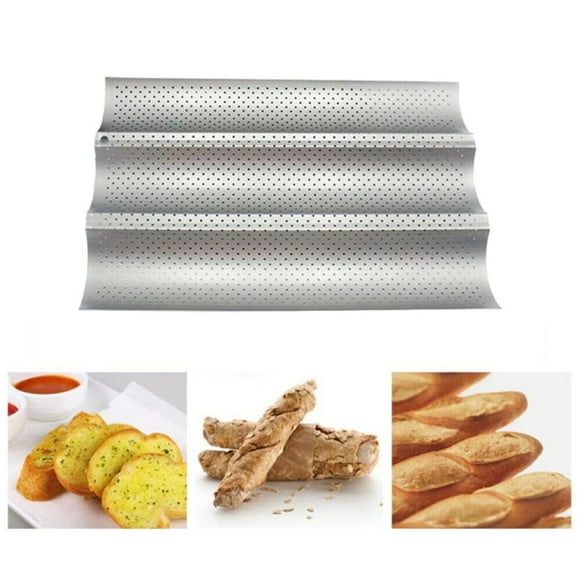 Nonstick Perforated Baguette Pan, French Bread Baguette Pans for Oven Toast Cooking