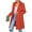 Orange red, variant on Women's 2025 Spring Fall Long Blazer Jackets Long Sleeve Lapel Pockets Loose Fit Work Casual Blazers Outerwear