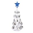 thumbnail image 1 of Árboles de Navidad en miniatura con adornos de bolas Árbol de Navidad Árboles de para , manualidades navideñas plateado Baoblaze Decoración colgante de árbol de Navidad, 1 of 5