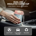 thumbnail image 5 of 18oz Double Drinking Coffee Mug – Vacuum Insulated Stainless Steel Travel Cup with Leakproof Lid, 316 Steel Thermos Tumbler for Hot & Cold Beverages, 5 of 7