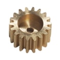 thumbnail image 2 of Piñón servo de 18 dientes, componente de modificación del tren de engranajes, alta dureza, robusto, fácil reemplazo, latón de 0,79 pulgadas, 2 of 9