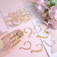 thumbnail image 3 of 32Pcs Wrap Around Ear Cuffs Non Piercing Wraps Ears Cuff Golden Silver Alloy Earrings Findings with Holes for Earring Backs Findings DIY, 3 of 6
