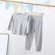 thumbnail image 3 of Gibobby Conjunto de Sudadera y Leggings de Lana Camiseta de manga larga de Color sólido para niño y niña, pantalones, traje deportivo suelto(Gris, 5-6 Años), 3 of 4