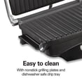 thumbnail image 4 of Hamilton Beach Parrilla Eléctrica Grill Acero Inoxidable mod. 25331, 4 of 8