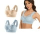 thumbnail image 2 of Conjunto de 2 sujetadores sin tirantes de encaje para mujer - Dobladillo lateral fino, ajustable, nailon/spandex, todas las estaciones, 2 of 3