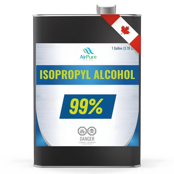 Alcool Isopropylique 99 %, Nettoyant, Alcool à Frotter Industriel pour Nettoyage de Précision, Solvant IPA à Évaporation Rapide, Gallon en Vrac