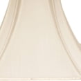 thumbnail image 4 of HomeRoots 469833 16 in. Ivory Slanted Notch Square Shantung Lampshade, Egg, 4 of 5