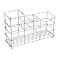 WHAMVOX  Stainless Steel Toothbrush Holder Farmhouse Holders Travel Silver