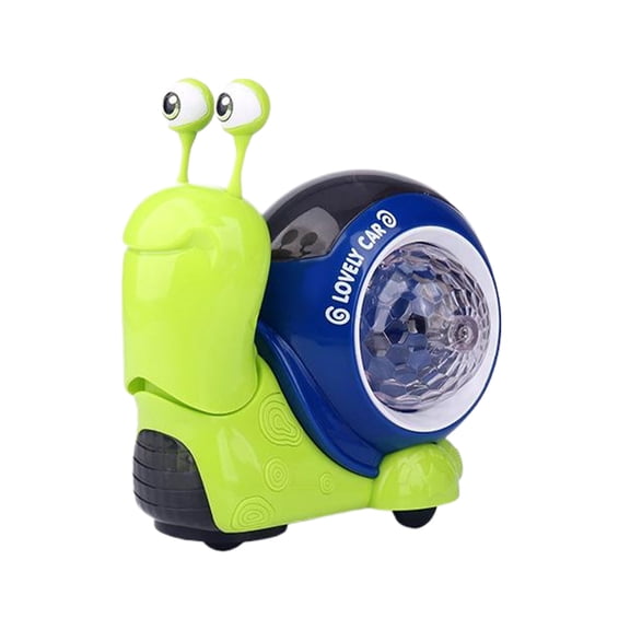 Coches de juguete de caracol Bewildely con luz LED Juguetes Educativos Verde