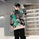 thumbnail image 4 of Sudaderas con capucha para niños, camisetas de algodón, prendas de vestir exteriores 2023, sencillas, resistentes al viento, para primavera y otoño, ropa escolar para niños, 4 of 5